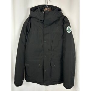Woods‎ Alsek Black Down Parka Jacket Hooded Insulated Outdoor Gorpcore Small